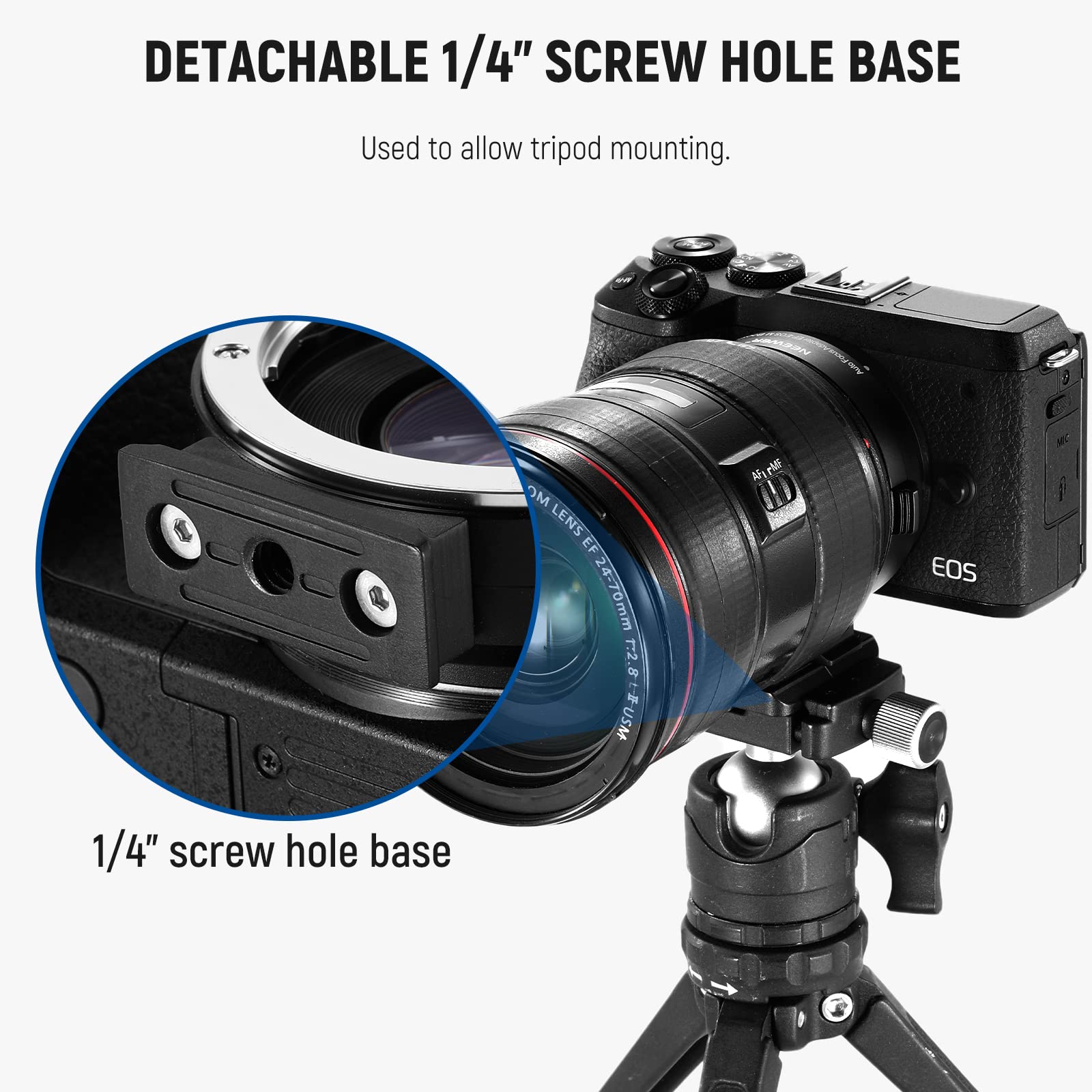 Amazon.com : NEEWER EF-EOS M Lens Mount Adapter 0.71x Autofocus