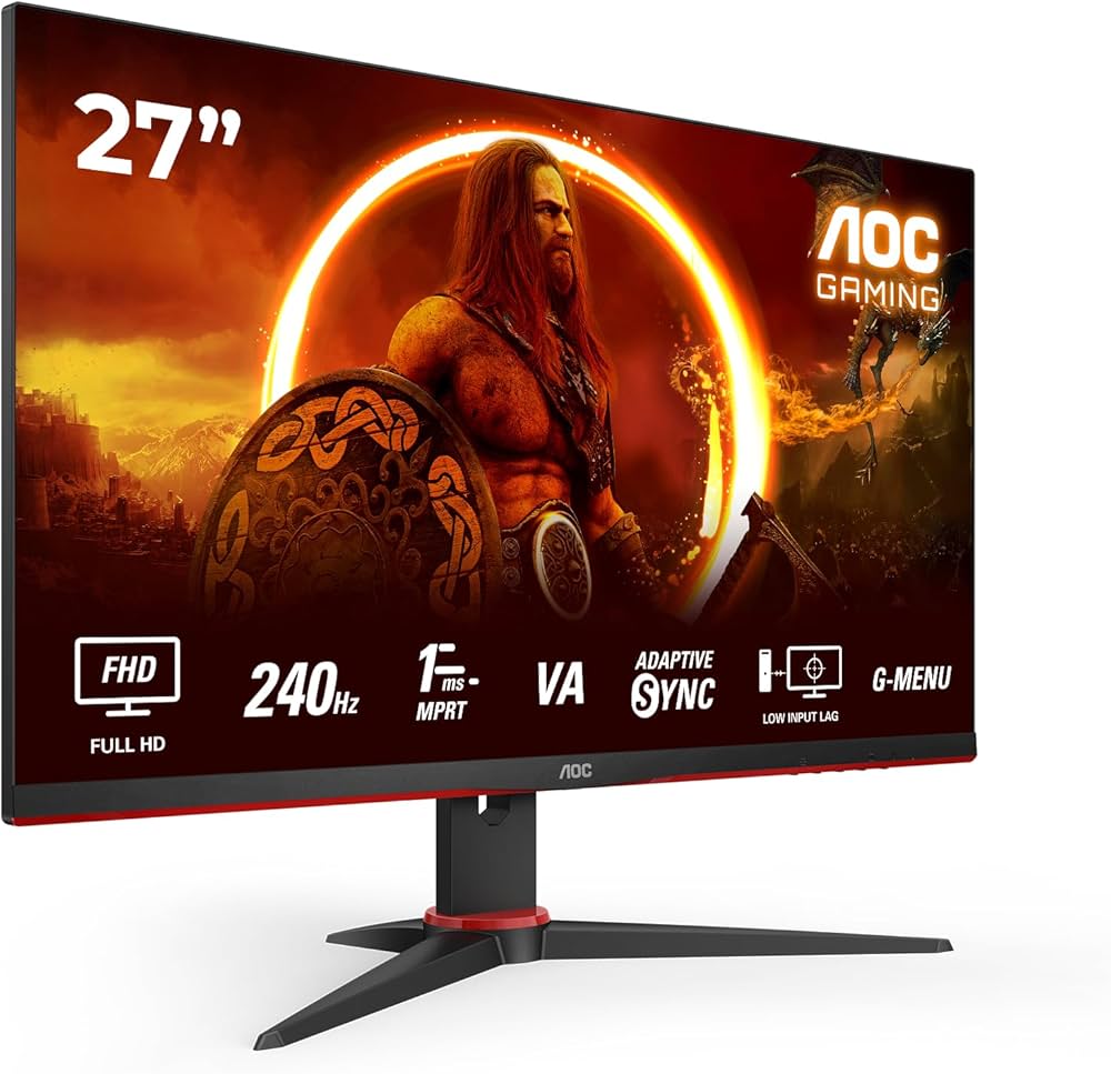 AOC Gaming 27G2ZNE - 27-inch Full HD Display, 240 Hz, MPRT 0.5 ms