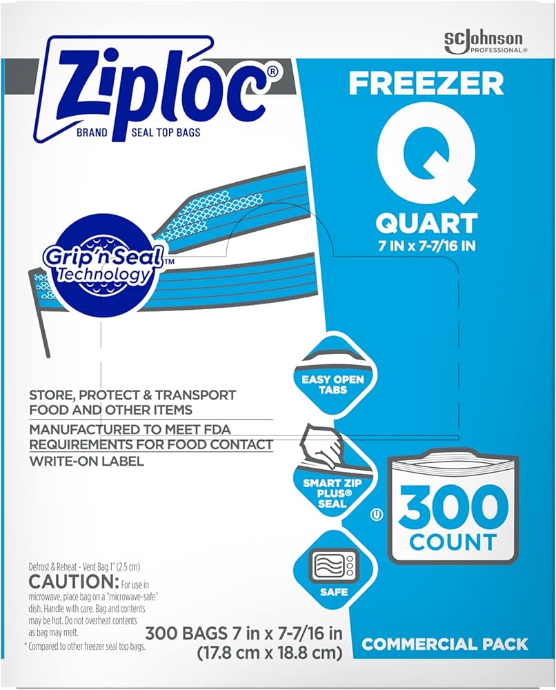 Amazon.com: SC Johnson Professional Ziploc Quart Food Storage