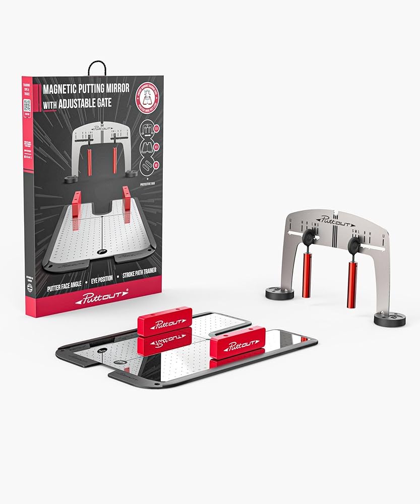 Amazon | PuttOUT マグネットパッティングミラー 調節可能なゲート付き
