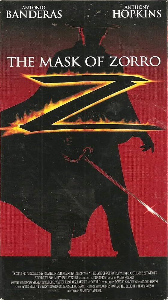 Amazon.com: The Mask of Zorro [VHS] : Banderas, Hopkins, Zeta