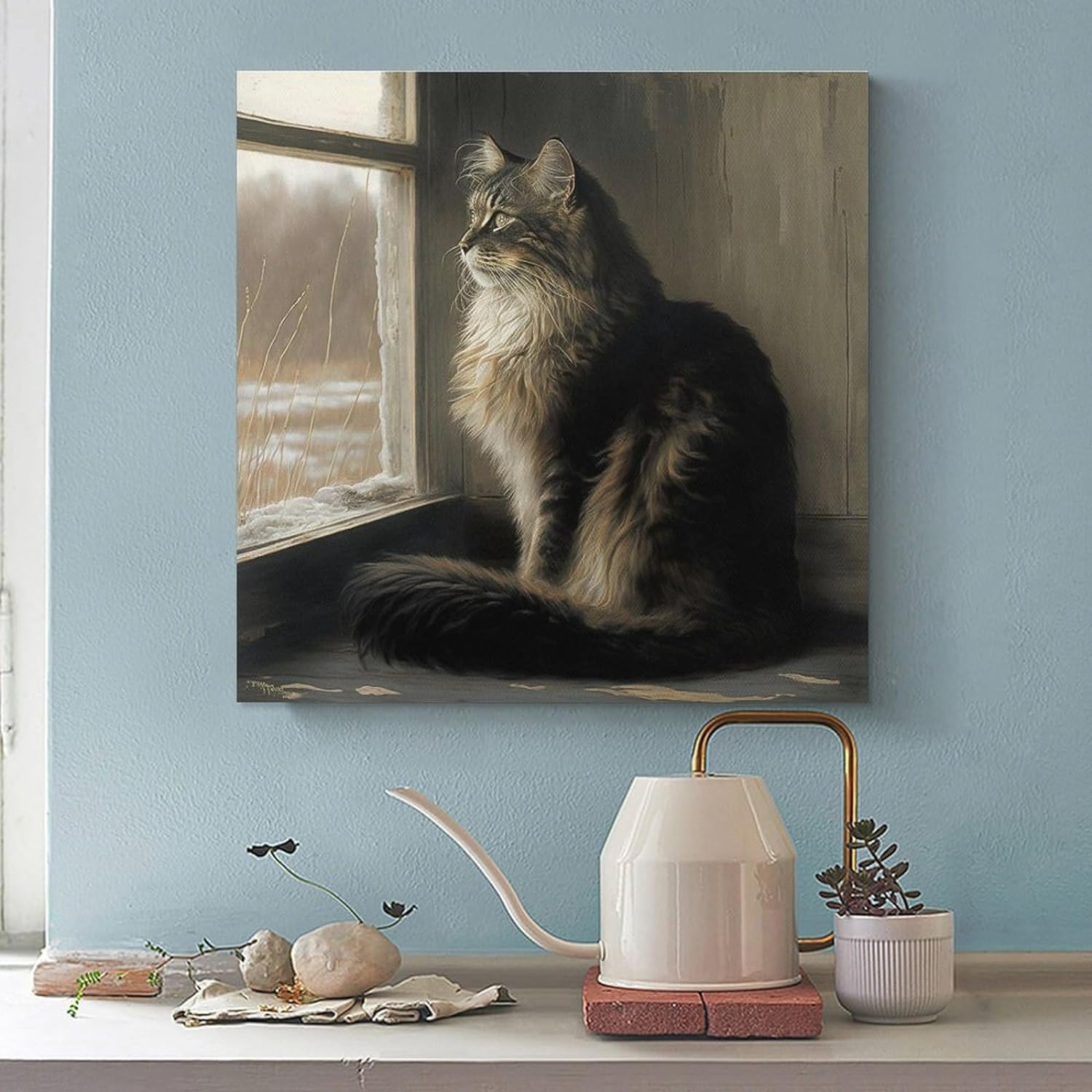 Amazon.co.jp: アンドリュー・ワイエス ポスターかわいいメインクーン