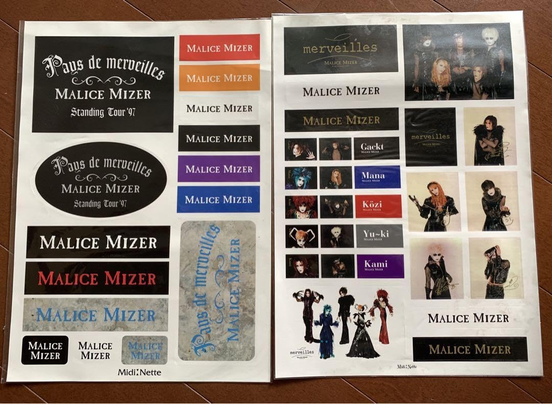 Amazon.co.jp: MALICE MIZER ステッカー 2枚 : おもちゃ