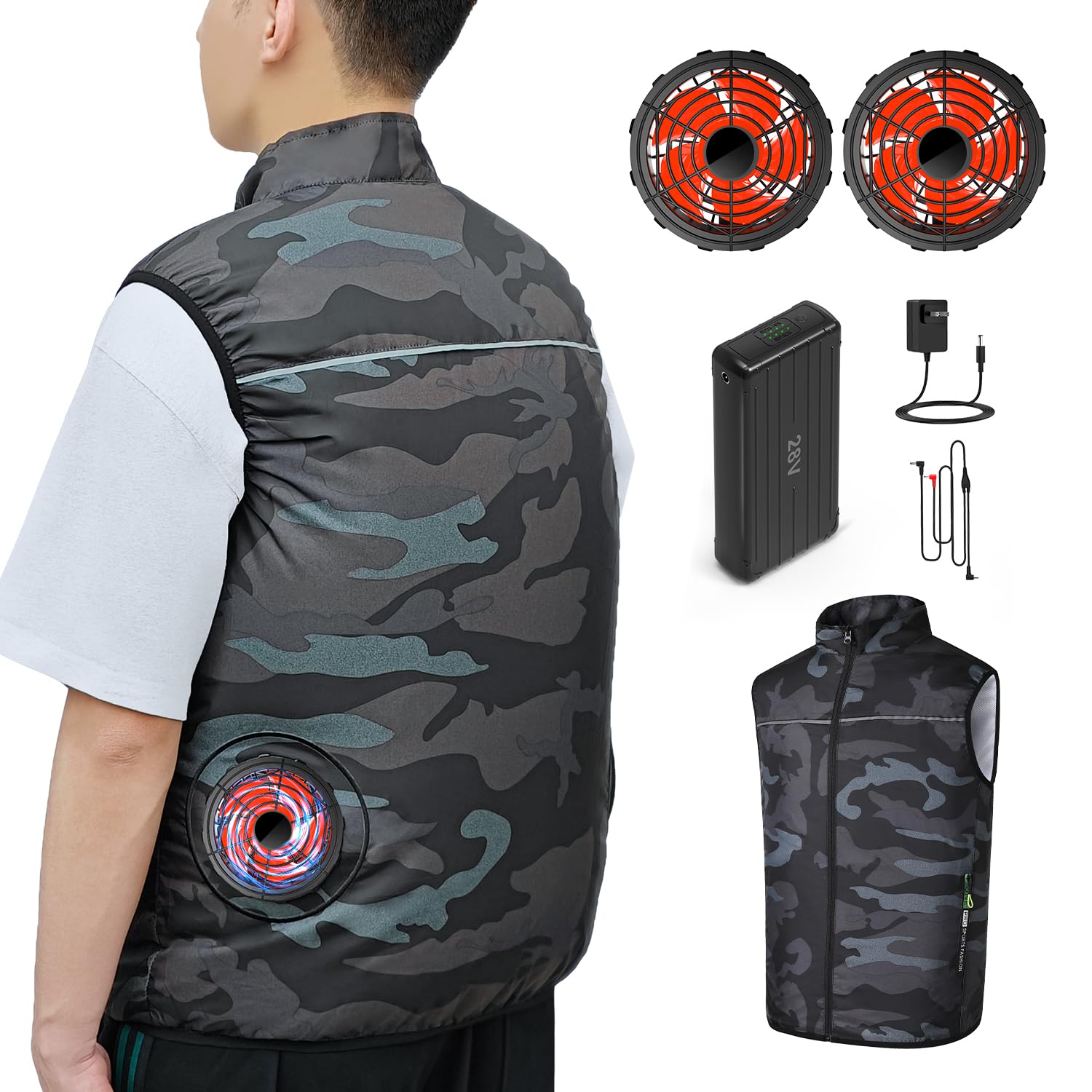 Amazon.co.jp: [KLIFE] ファン付きベスト バッテリーセット【2025新