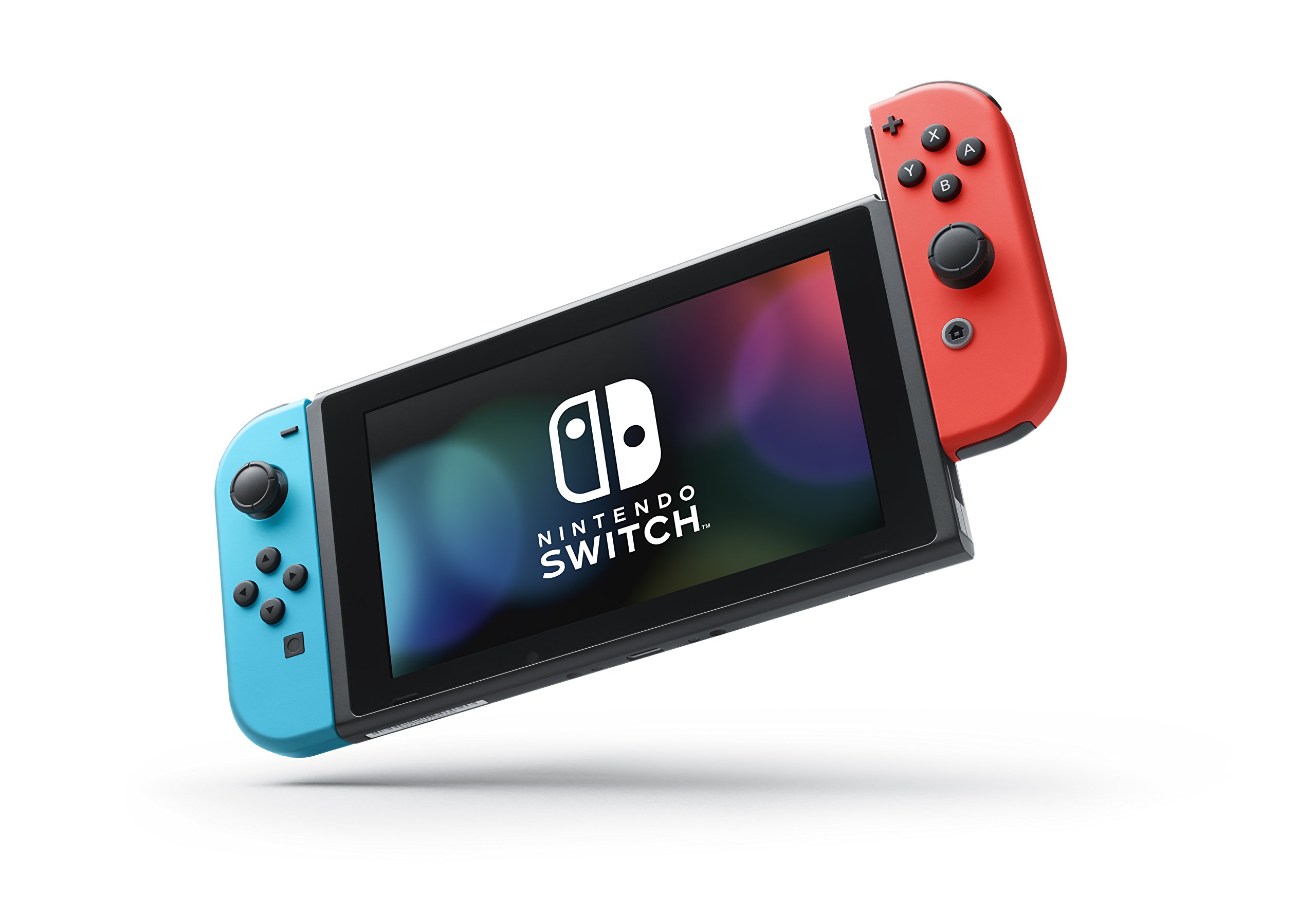 Amazon.com: Nintendo Switch w/Neon Blue & Neon Red Joy-Con + Mario