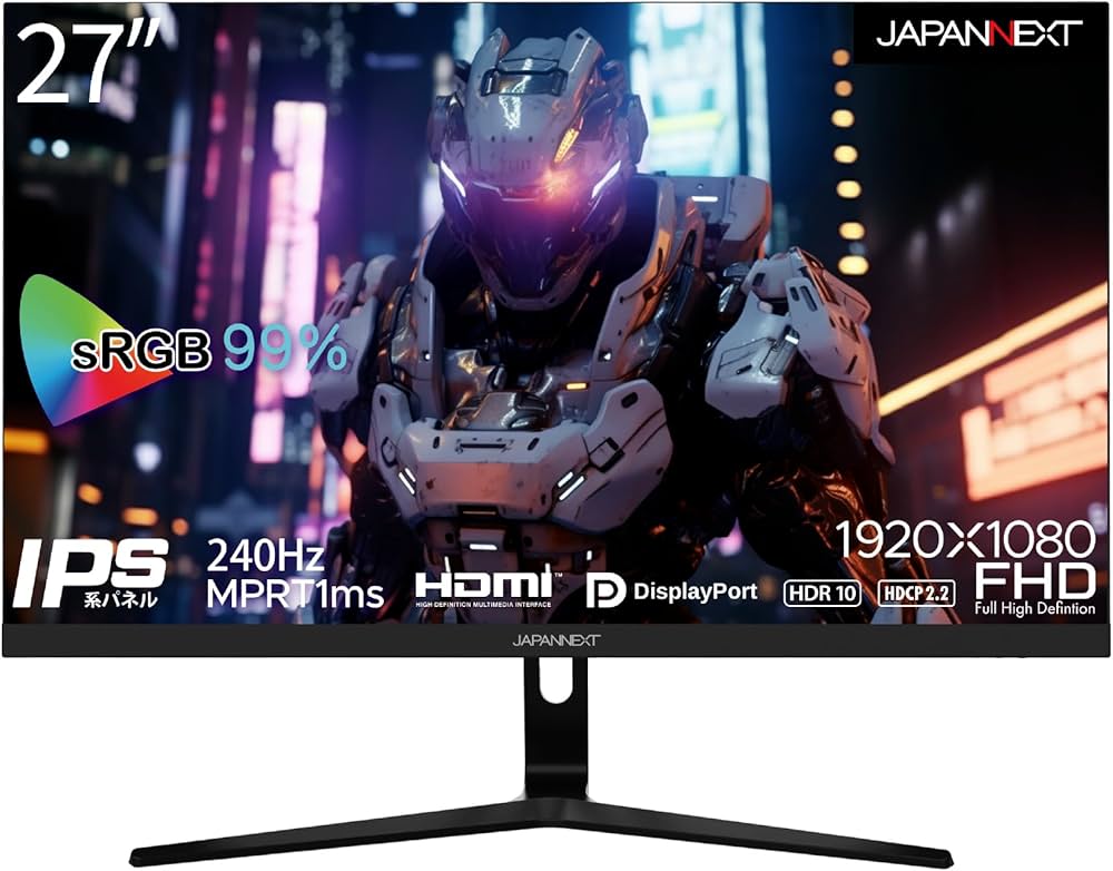 Amazon.co.jp: JAPANNEXT 27インチ ゲーミングモニター 240Hz 1ms フル