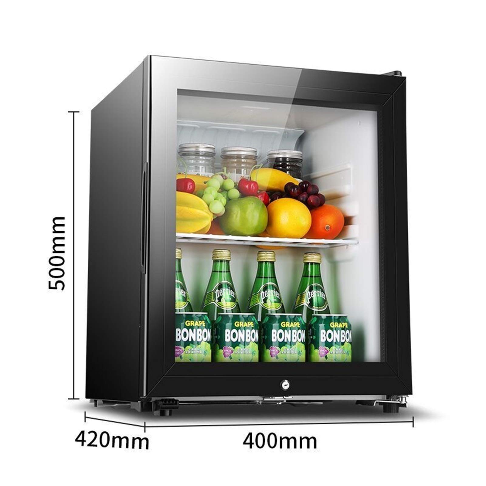 Amazon | TKUI ドリンク用ロック付きミニ飲料冷蔵庫クーラー冷蔵庫バー