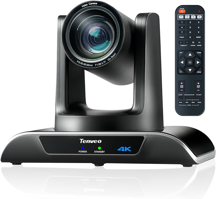 Amazon.com: Tenveo UHD 4K PTZ Conference Room Camera 12X Optical