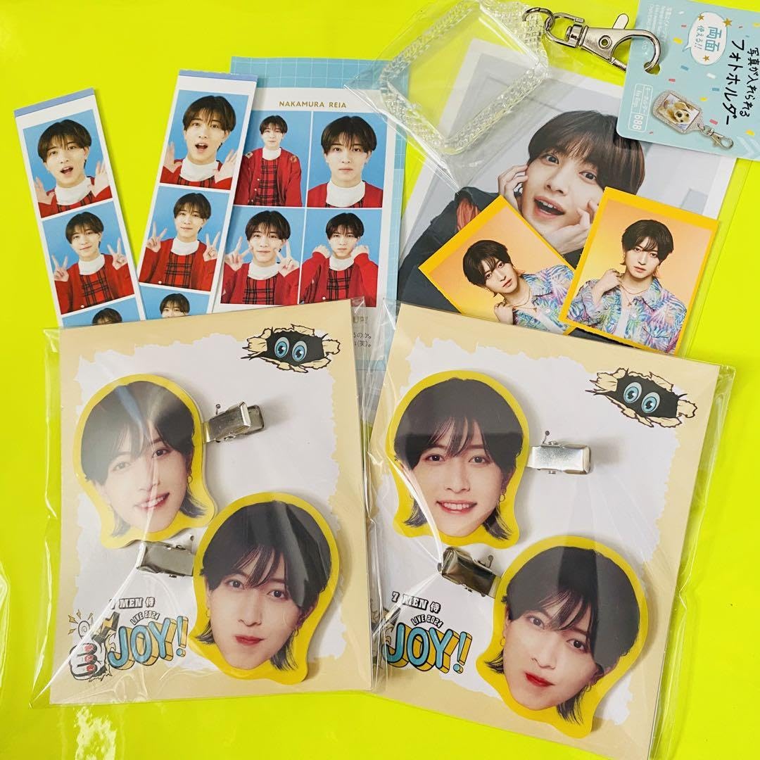 Amazon.co.jp: 7 MEN侍 中村嶺亜 ヘアクリップ 写真 andJOY : おもちゃ