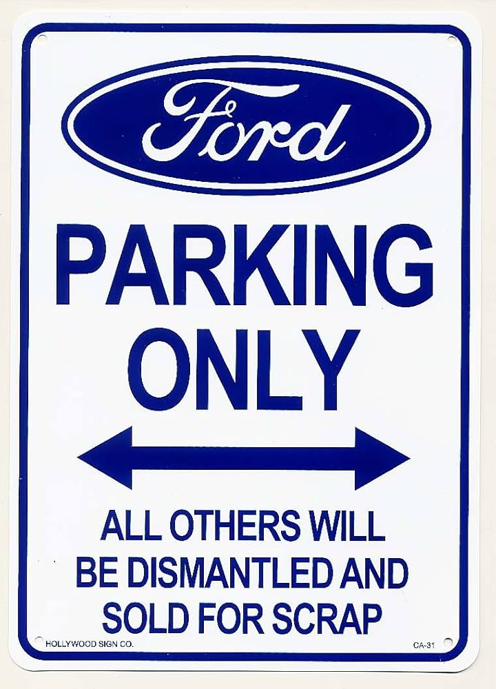 Amazon | フォード専用駐車場☆FORD PARKING ONLY☆プラスチック製看板
