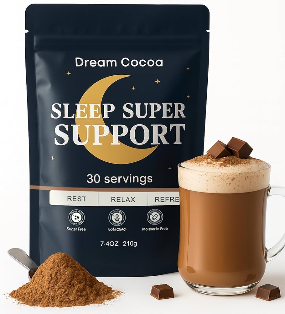 Amazon.com: Magnesium Hot Cocoa – Melatonin-Free Natural Sleep Aid