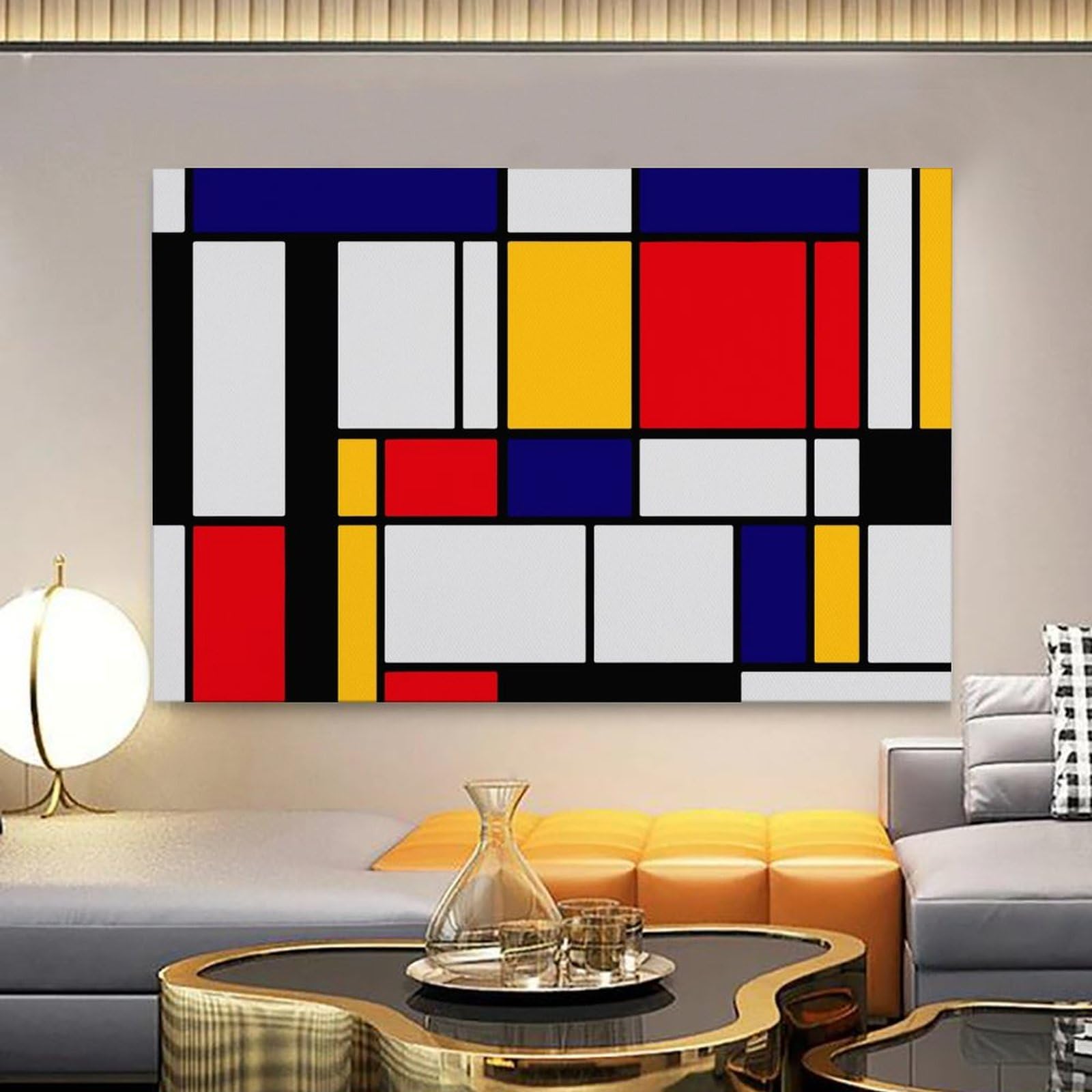 Amazon.co.jp: ピエト・モンドリアン ポスター モンドリアンのグリッド