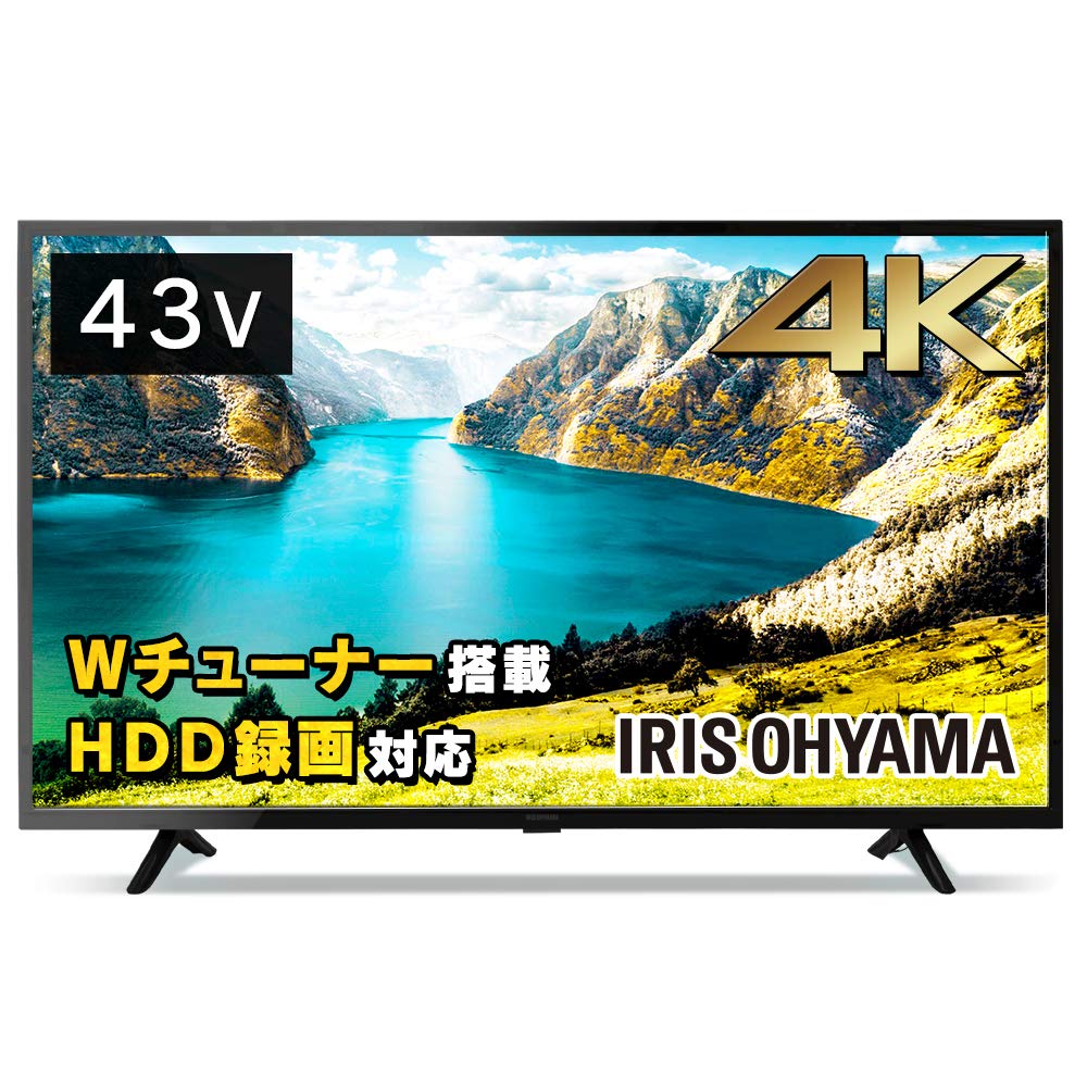 Amazon | アイリスオーヤマ 43型 4K対応 液晶 テレビ 43インチ