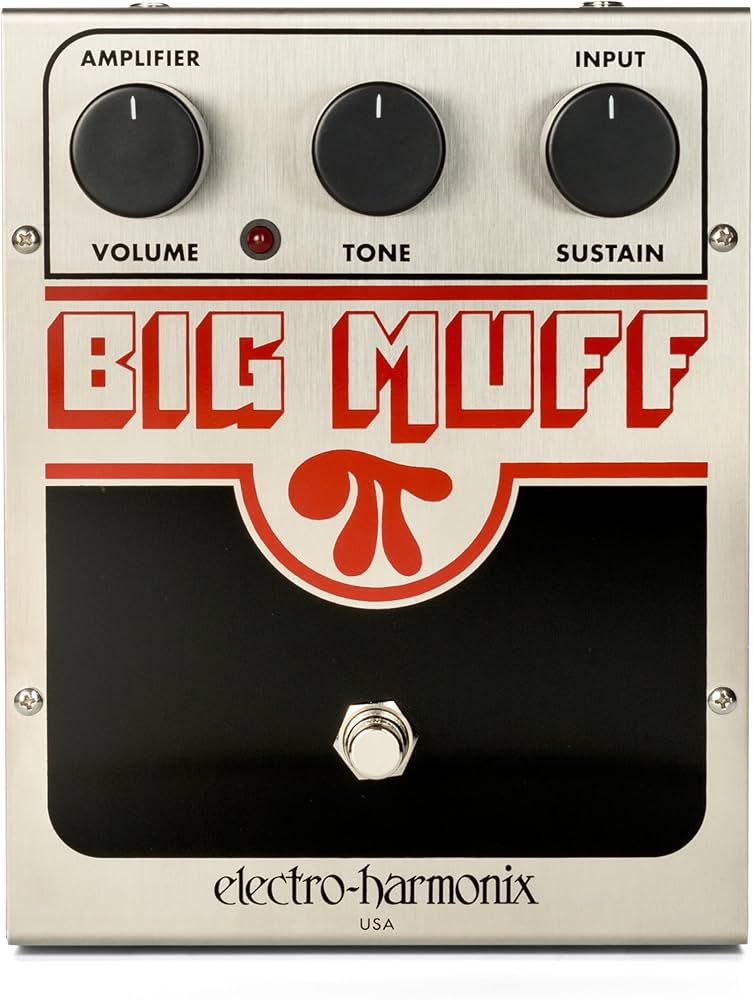 Electro Harmonix Big Muff Pi Pedal for Electric Guitar Silver