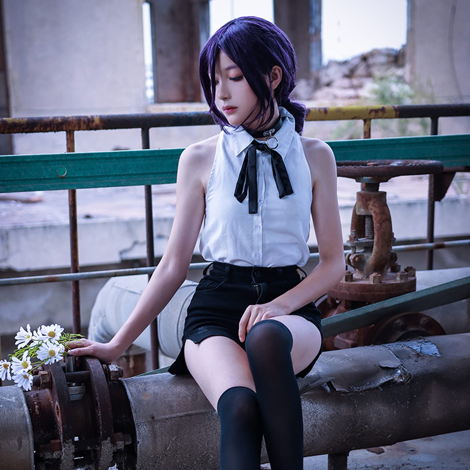 Amazon | チェンソーマン レゼ コスプレ 衣装 ウィッグ 首輪 靴下付き