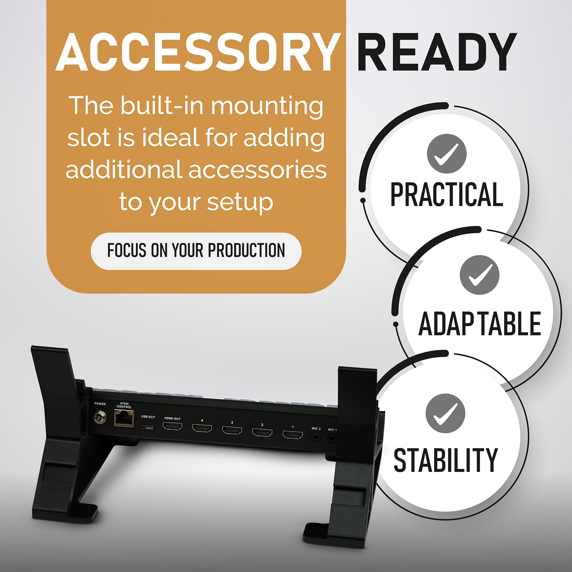 Amazon.co.jp: SplashNColor コンボスタンド Blackmagic ATEM Mini Pro