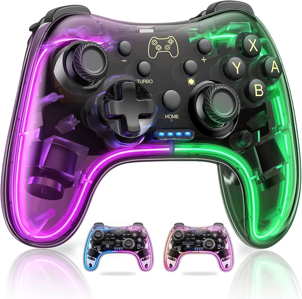 Amazon.co.jp: Switch コントローラーSwitch1/2 10色RGBライト