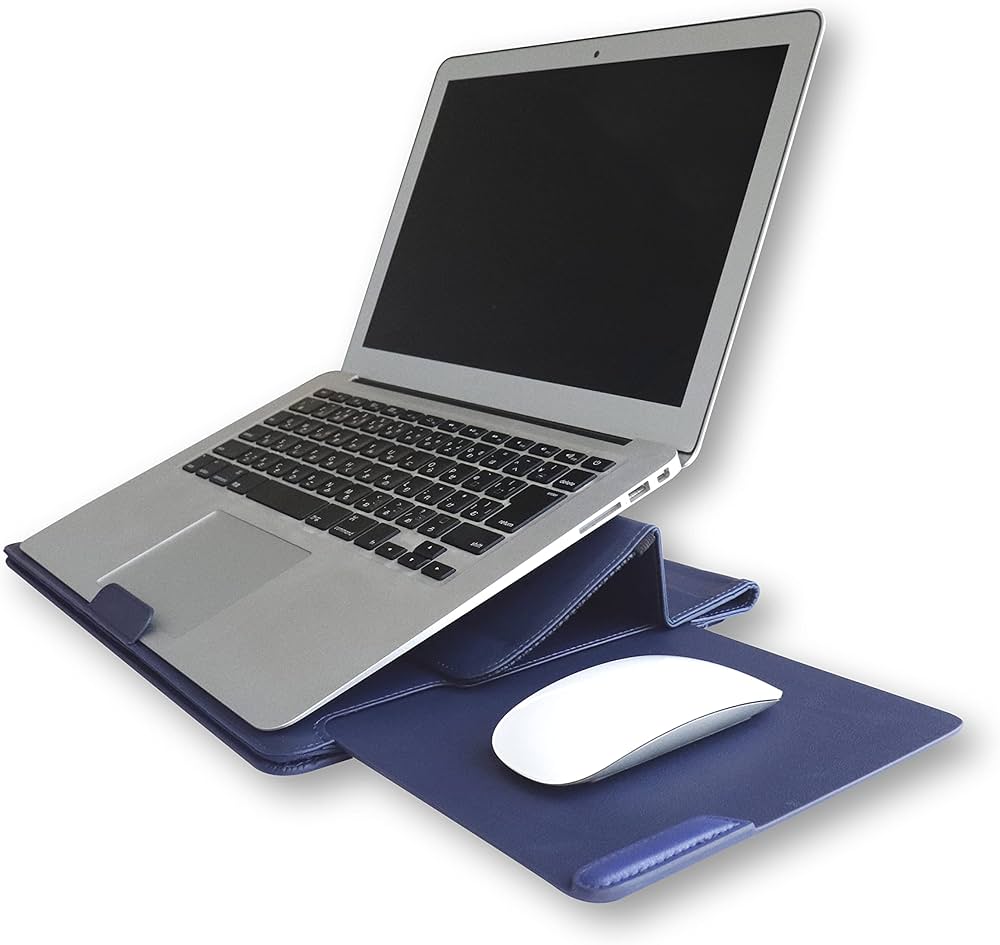 Amazon.co.jp: ONSURU マウスパッド搭載 PCケース ネイビー PCバッグ