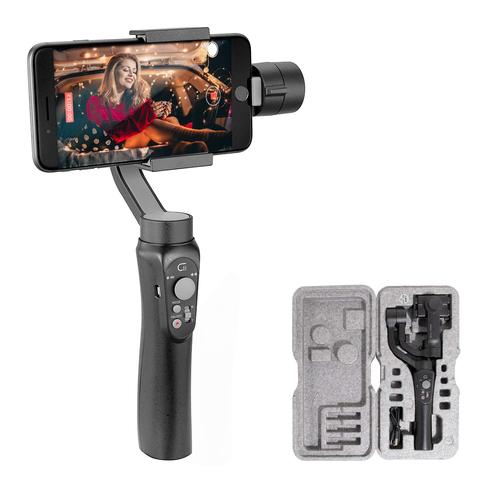 CINEPEER C11 3-Axis Gimbal Stabilizer for Smartphone and Gopro