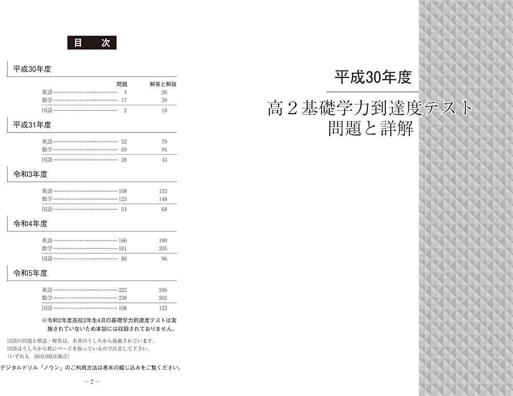日本大学付属高等学校等 基礎学力到達度テスト 問題と詳解 高2 2024