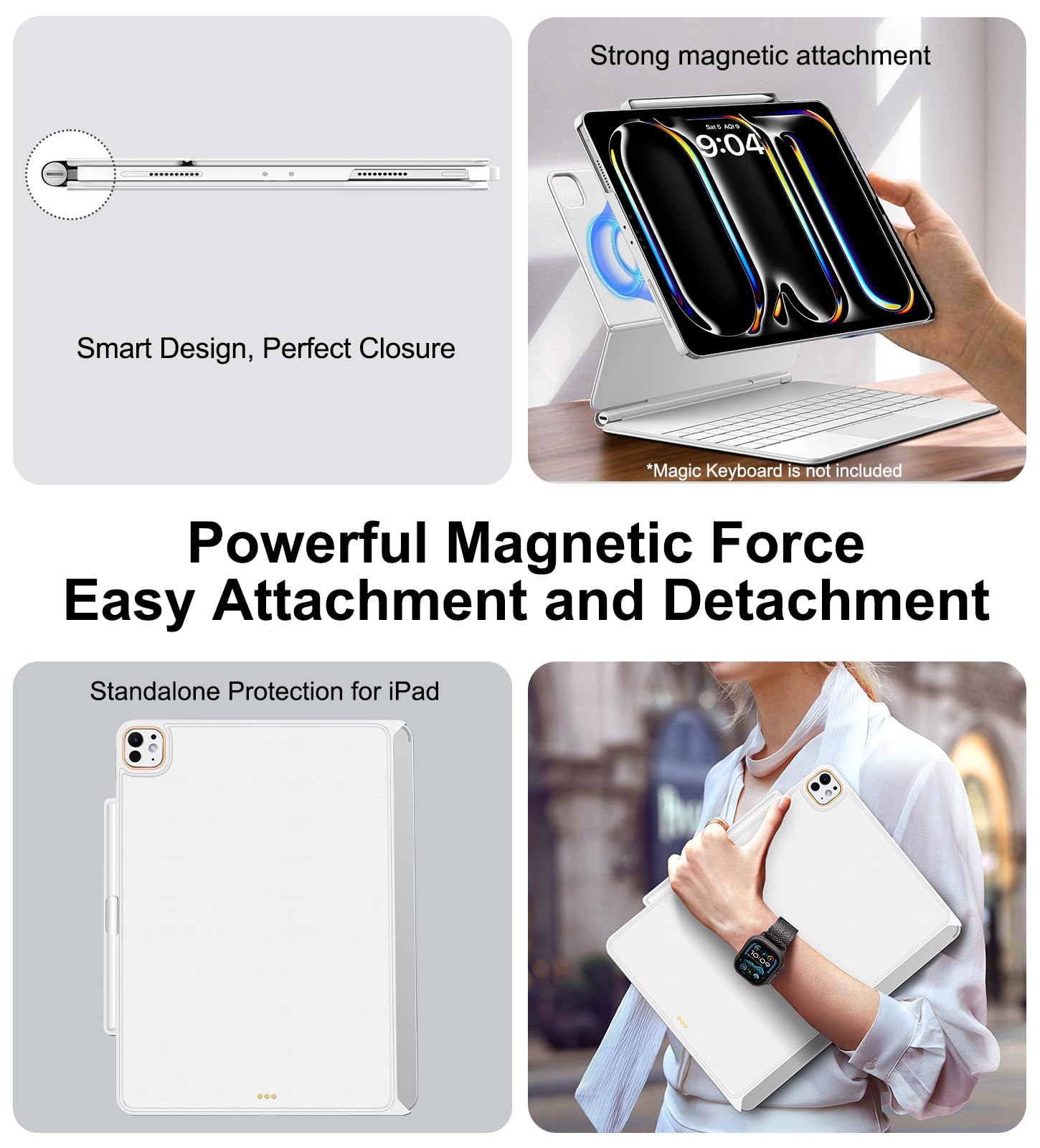 Amazon.com: Magic-Keyboard Compatible Case for iPad Pro 11 inch M4