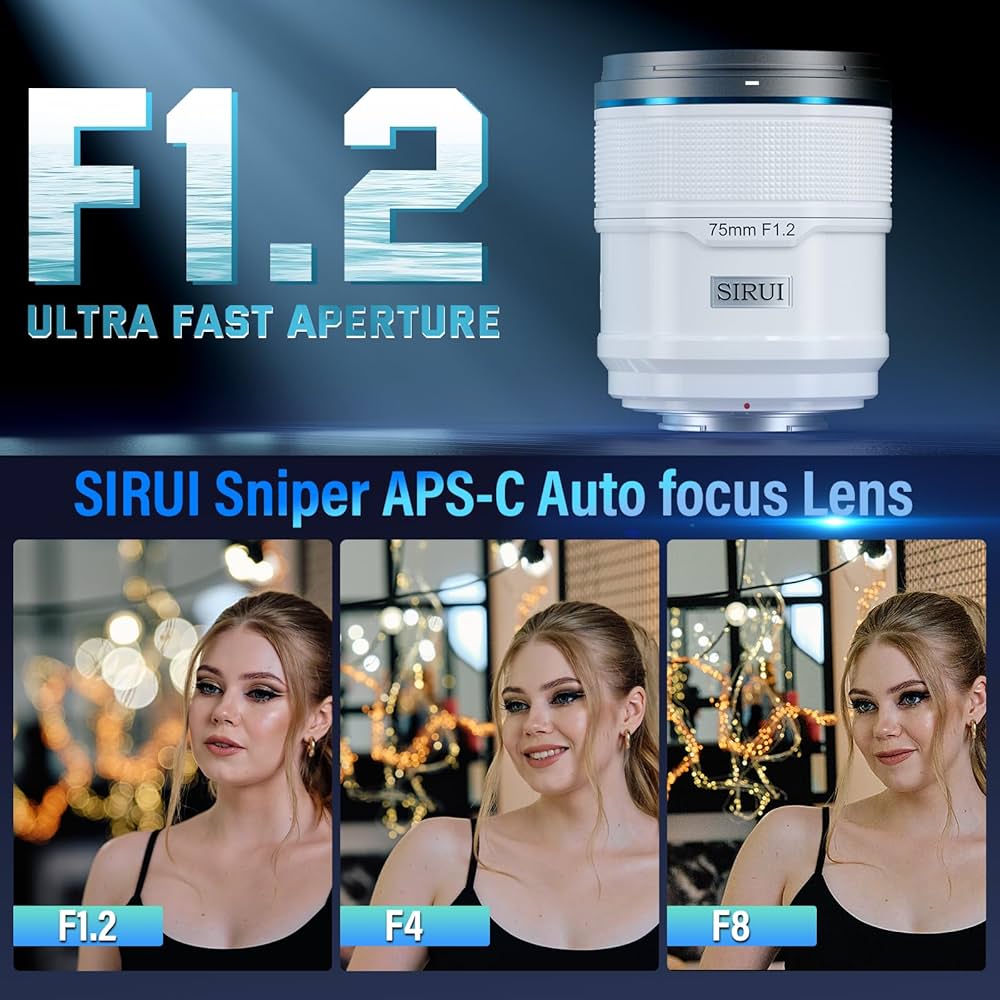 Amazon.co.jp: SIRUI Sniper 75mm オートフォーカスレンズ、F1.2 望遠