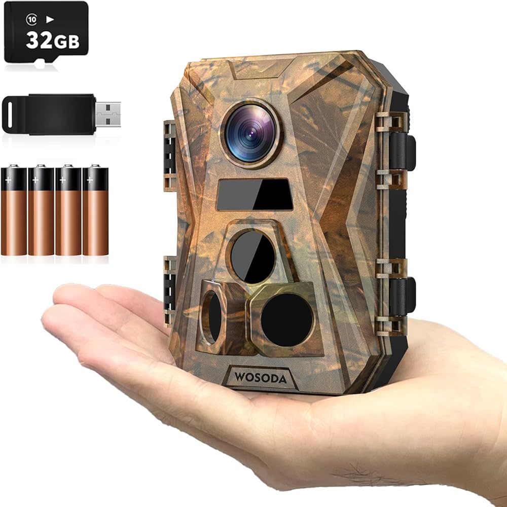 Amazon.co.jp: WOSODA トレイルカメラ 屋外 不可視赤外線 4K 赤外線