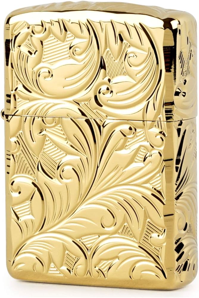 Amazon.co.jp: ZIPPO(ジッポー) ライター ゴールド アーマー 5面立体