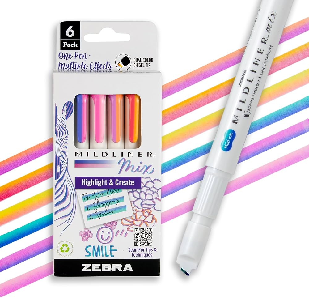 Amazon.co.jp: Zebra Pen マイルドライナーミックス デュアルカラー