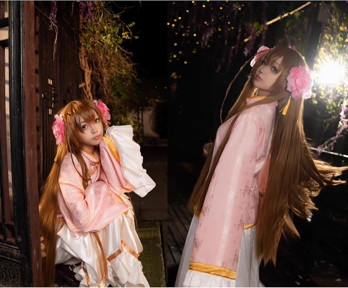 Amazon.co.jp: [SDCADQ] 台湾 コスプレ衣装 ウィッグ付き 髪飾り付属