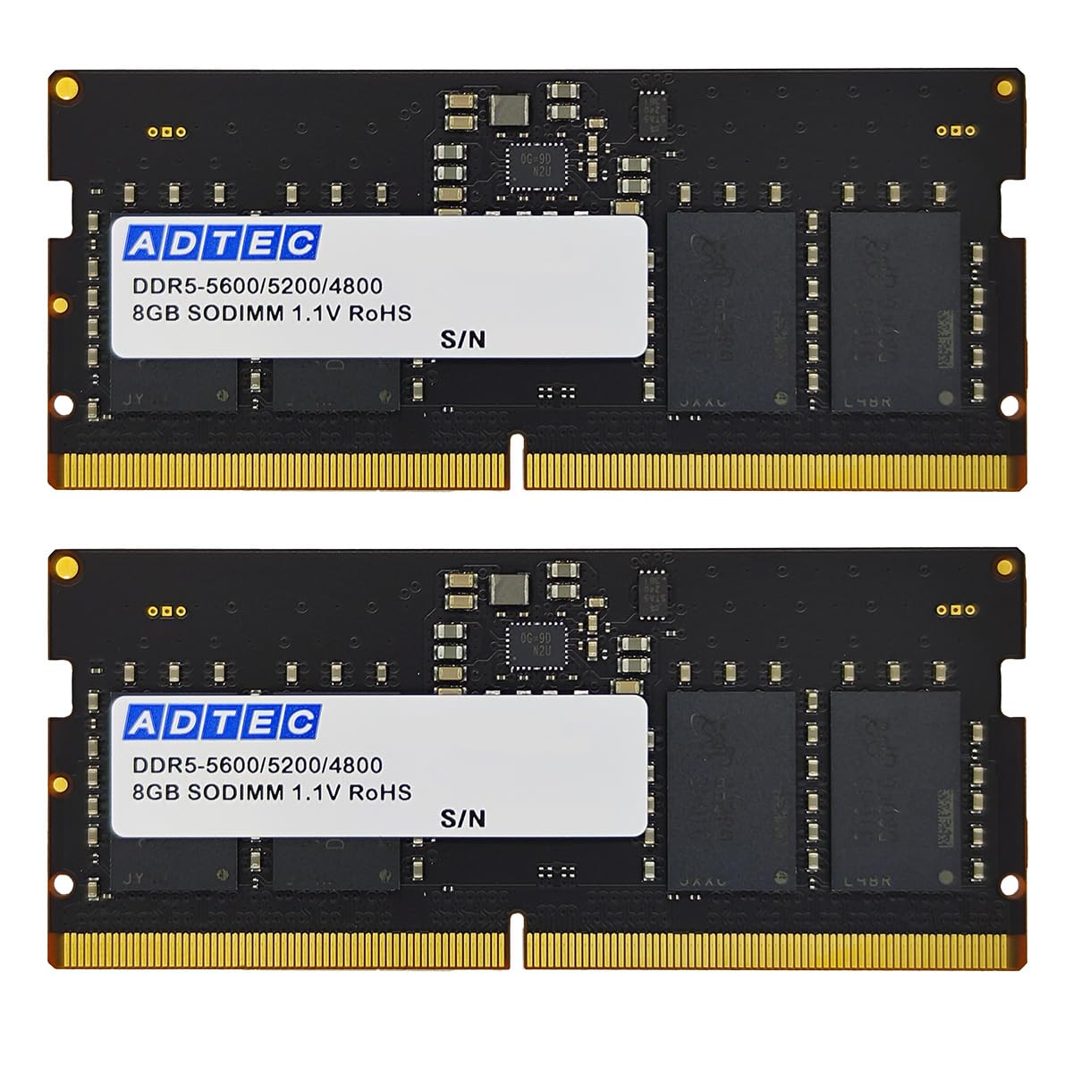 Amazon | アドテック DDR5-5600 SO-DIMM 8GB 2枚組 6年保証 ノート