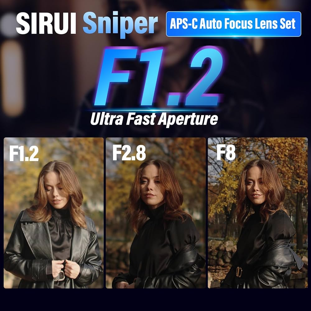 Amazon.co.jp: SIRUI Sniper 33mmオートフォーカスレンズ、F1.2広角APS