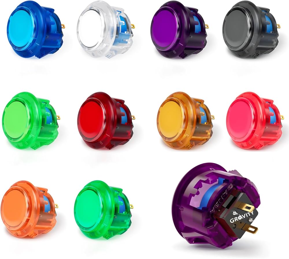 Amazon.co.jp: Qanba Gravity KT アケコン ボタン 静音 可変ストローク