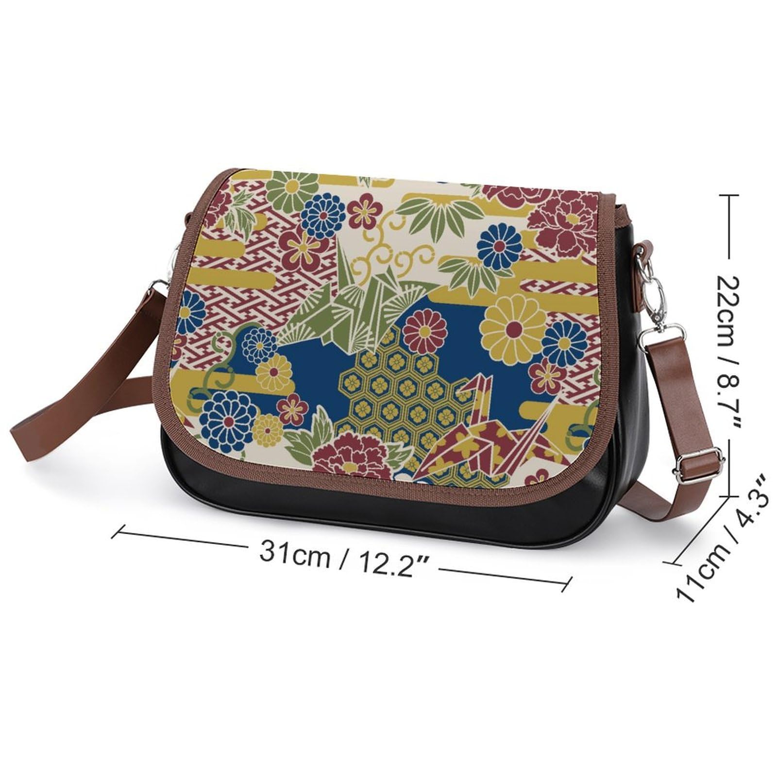 Amazon.co.jp: ショルダーバッグ 和柄 伝統模様 ワンショルダーバッグ