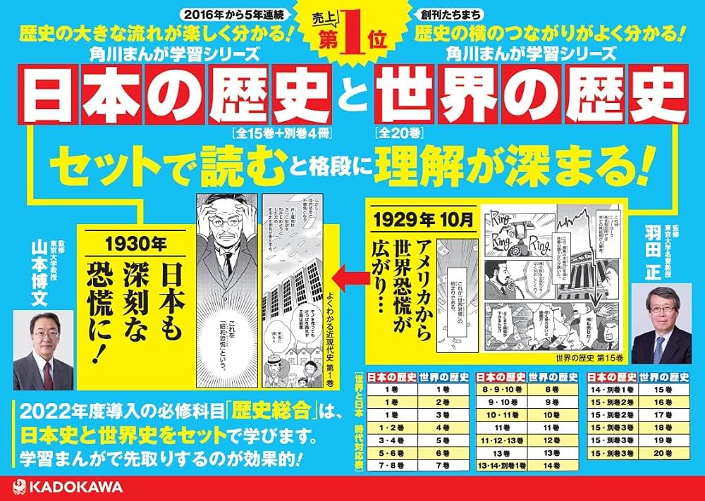 角川まんが学習シリーズ 日本の歴史 全15巻+別巻4冊定番セット 箱付
