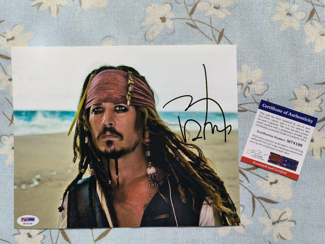 Amazon.co.jp: Johnny Depp ジョニーデップ 直筆サイン入り写真 証明書