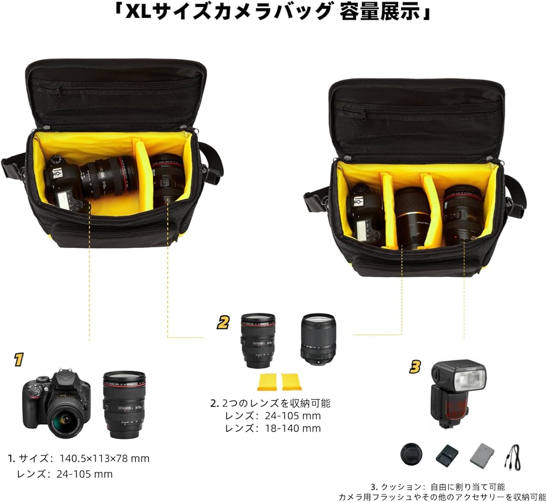 Amazon.co.jp: ニコン適用 カメラバッグ デジタル一眼レフ D7500 D7100