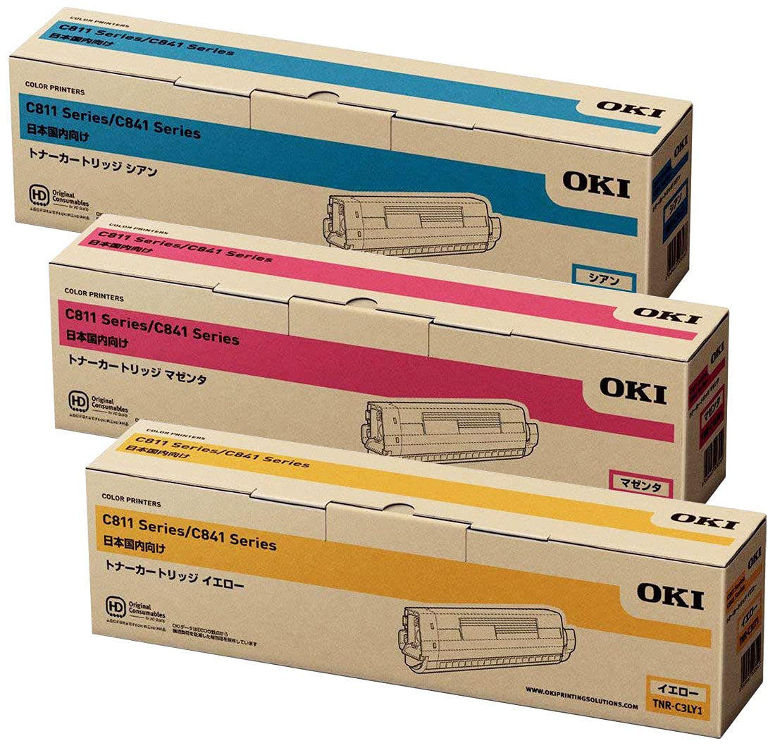Amazon.co.jp: OKI トナーカートリッジTNR-C3LC1/M1/Y1 カラー3色