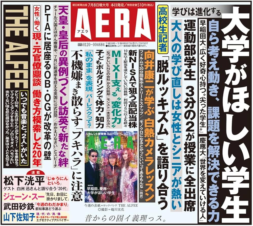 激レア！絶対保存版！】アルフィー20周年の雑誌