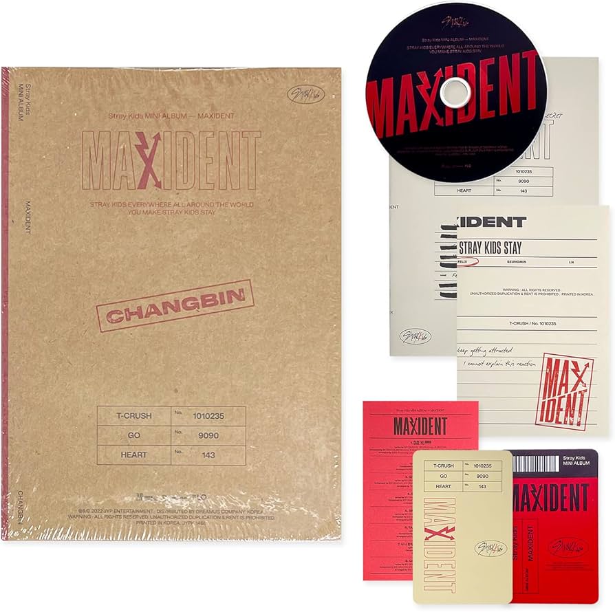Amazon.com: STRAY KIDS - Mini Album [MAXIDENT] (CASE Ver