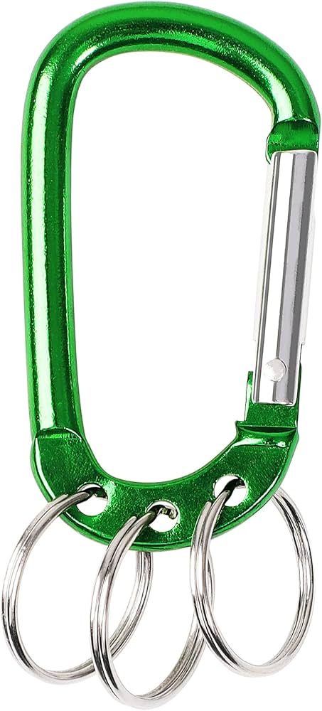 Amazon.com: uxcell Carabiner Keychain Clip, Aluminum D Ring Clips