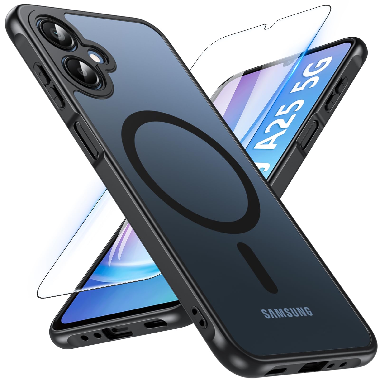 Amazon.co.jp: Hensinple Galaxy A25 5G ケース 【ガラスフィルム付き