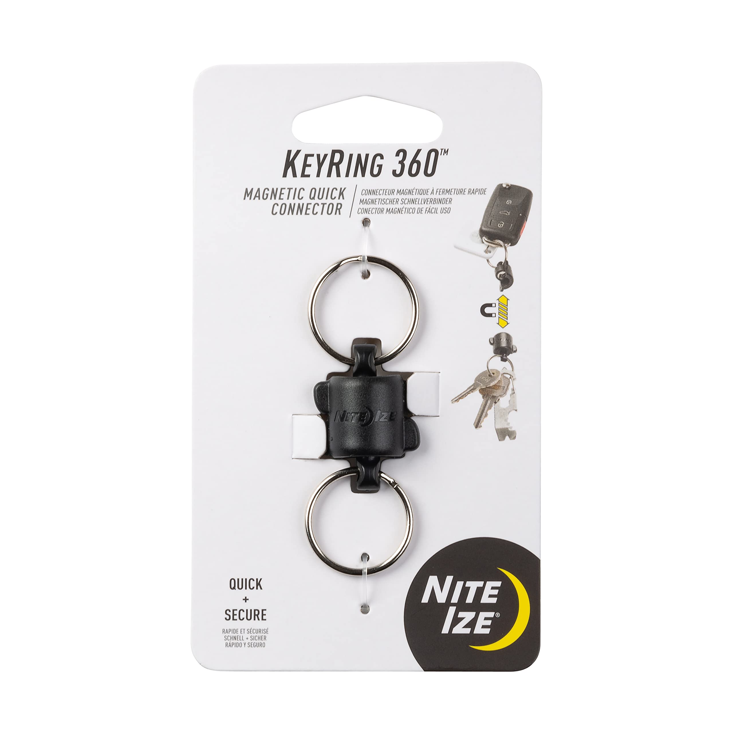 Amazon.com: Nite Ize Polycarbonate Keyring 360 Magnetic Quick