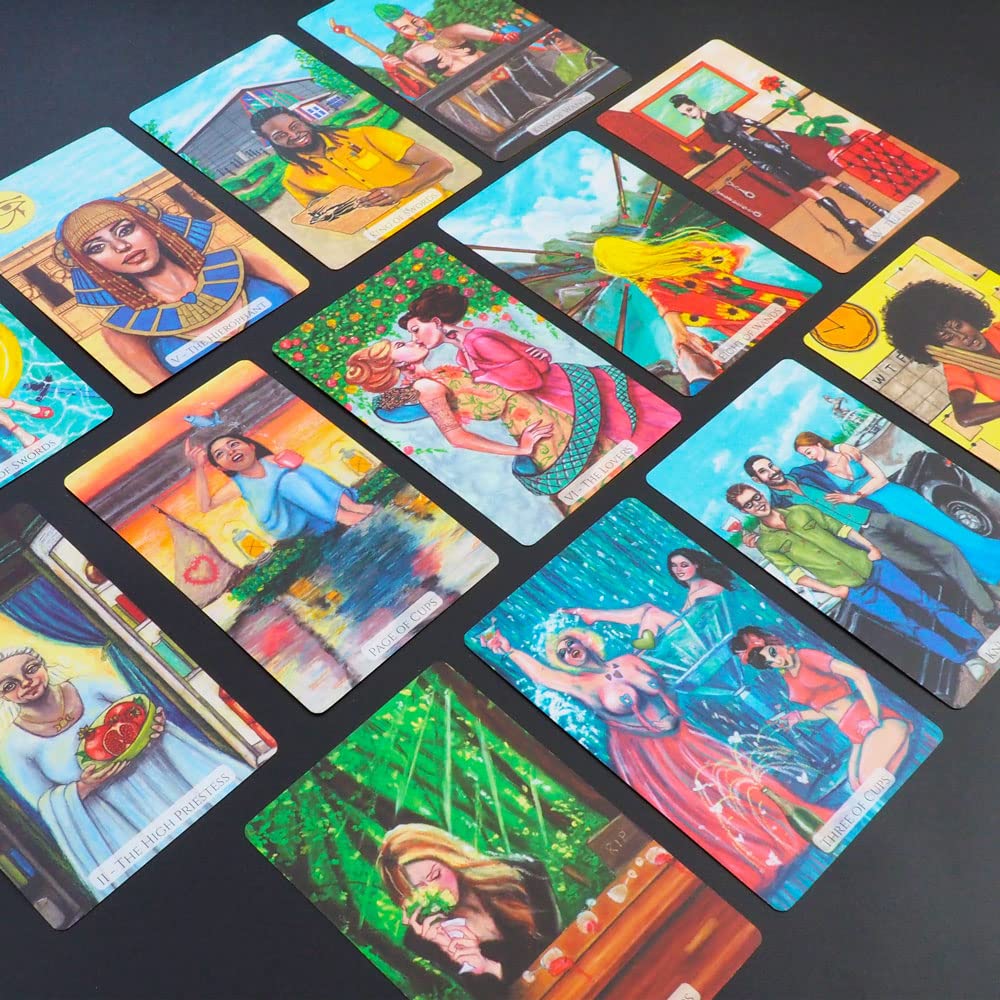 正規品タロットカード】リネン仕上げ＆箔押し✨美しい水彩画✨好奇心