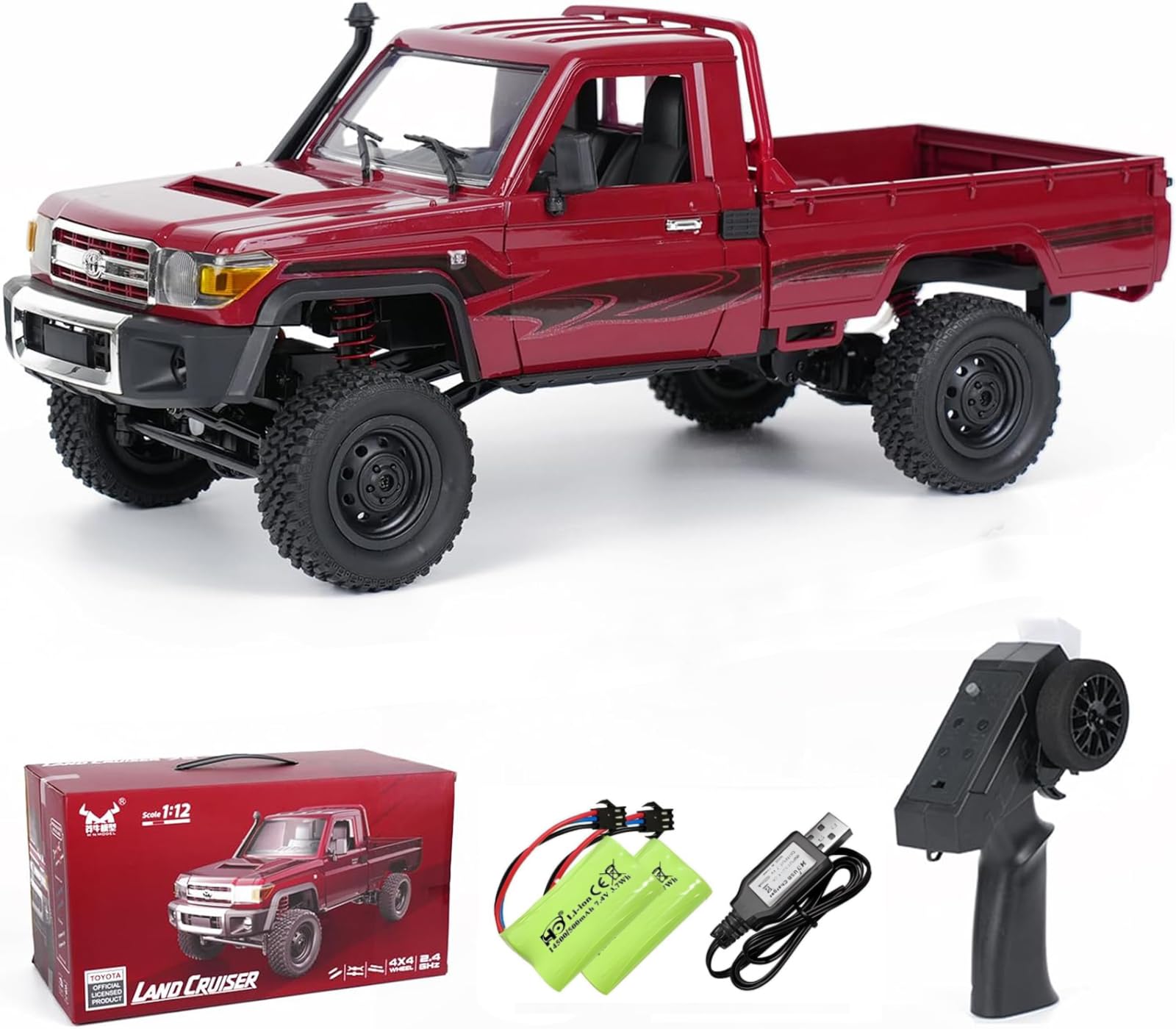 Amazon.com: captainrc 1:12 Scale Trucks MN82 RC Rock Crawler, 2.4