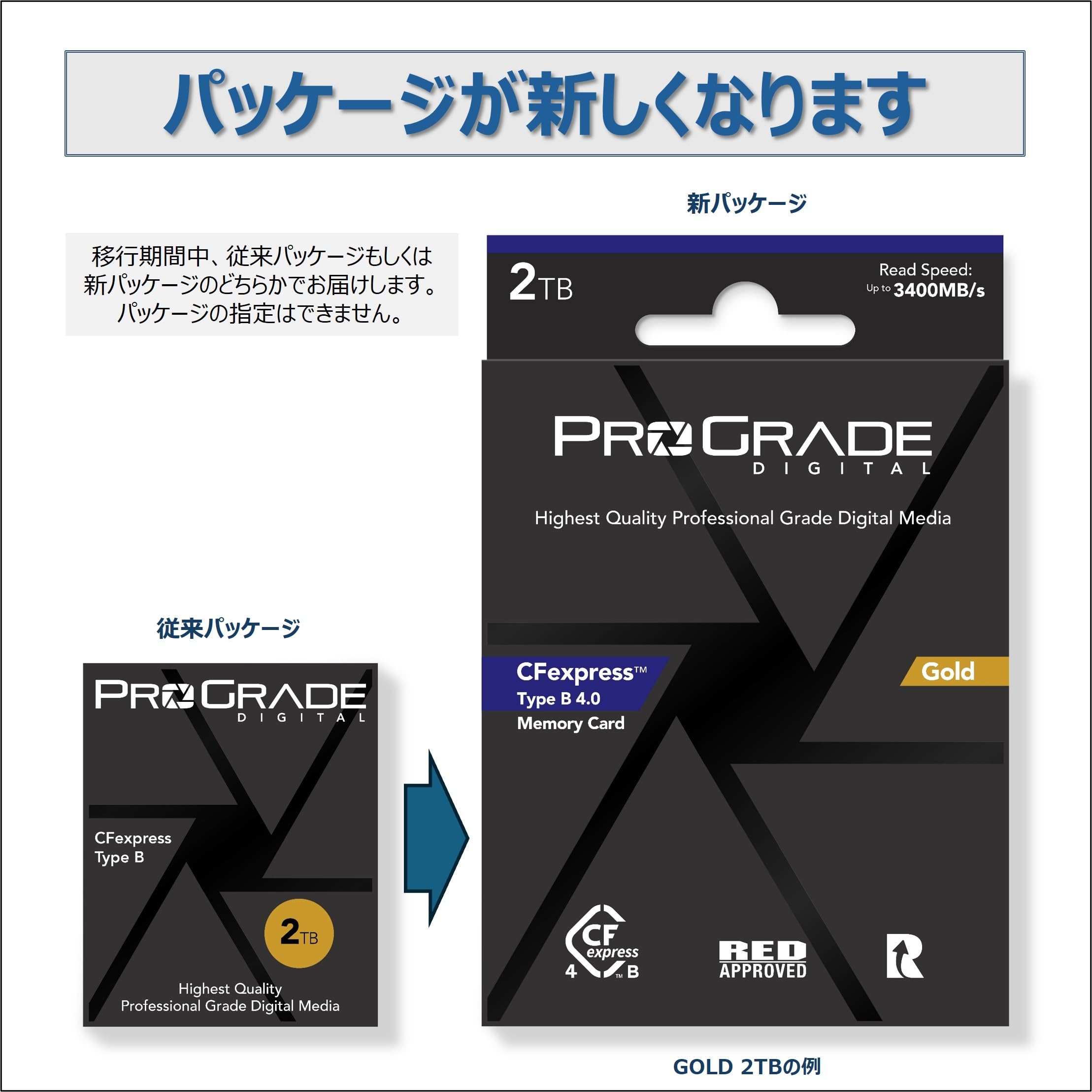 Amazon | ProGrade Digital CFexpress 4.0 Type B GOLD 1TB メモリー
