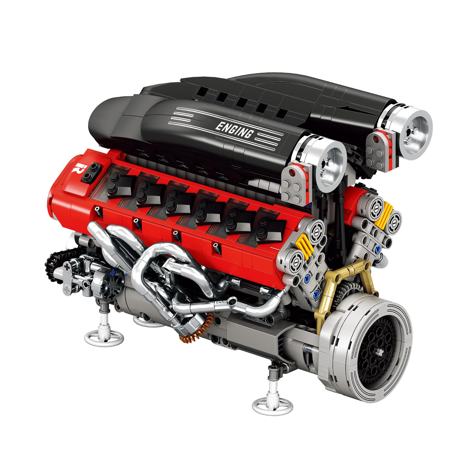 Amazon.com: Reobrix V12 Engine Building Kit for Adults, 65° V