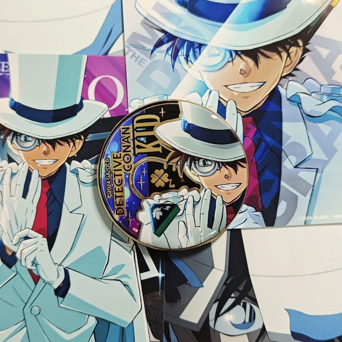 最終値下げ】名探偵コナン 怪盗キッド ハート缶バッジ 最終値下げ早い