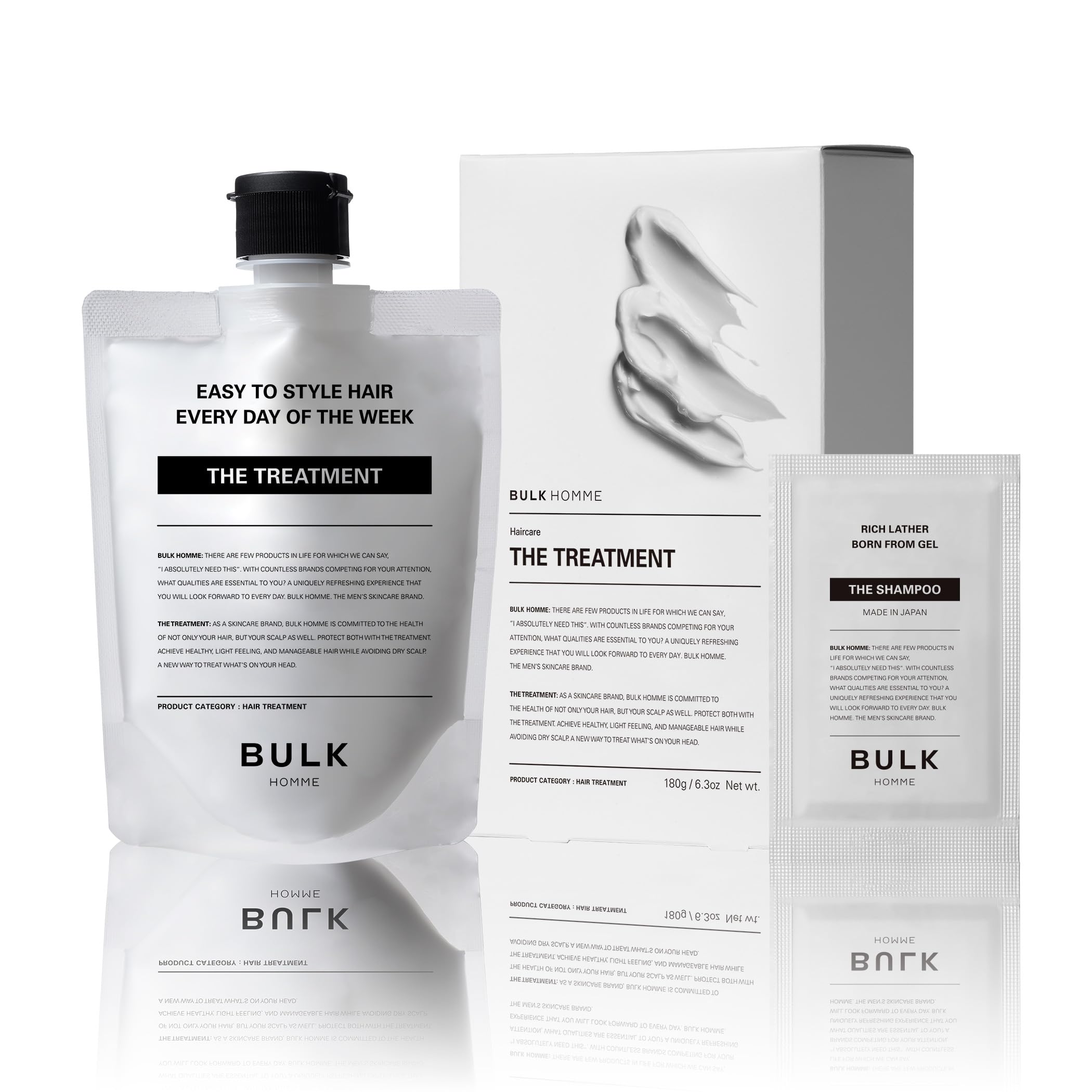 Amazon | バルクオム トリートメント メンズ 180g サンプル付き 保湿