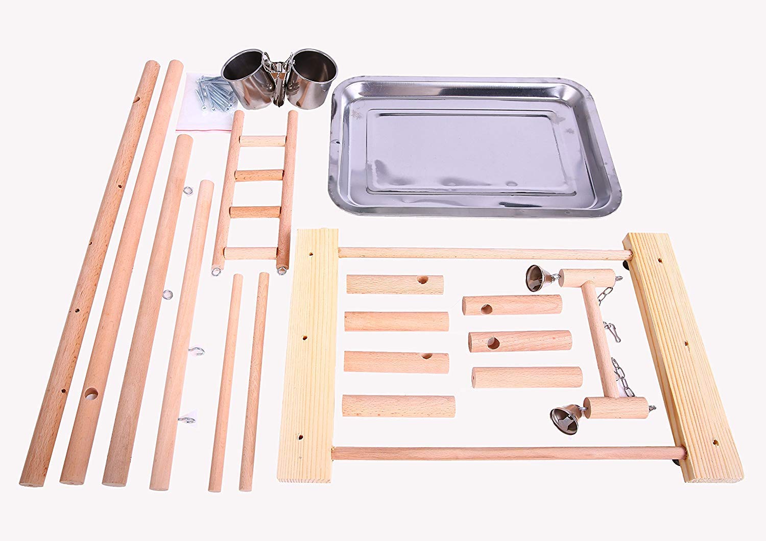 Amazon | Youjiu インコ 遊び場 二層 バード アスレチック 玩具